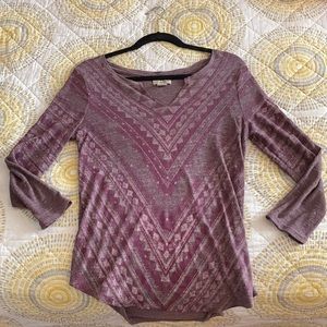 Lucky brand 3/4 sleeve shirt